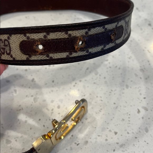 Vintage Gucci monogram belt . Fits waist size 25-26 - Picture 5 of 5